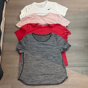 Nike Women’s Short-Sleeve Tee Pack - White, Light Pink, Red, Gray